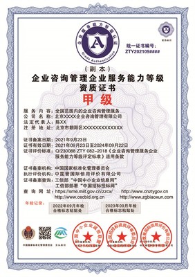 企業(yè)咨詢管理資質(zhì)證書申報 材料